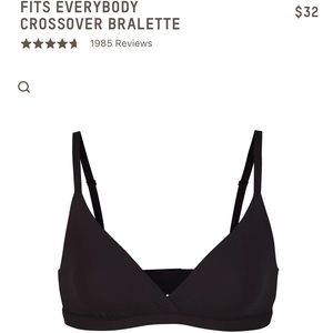 SKIMS FITS EVERYBODY CROSSOVER BRALETTE size M
